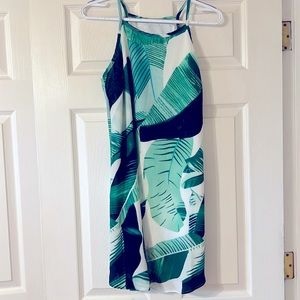 Summer Dress Leaf Pattern